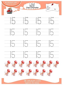 Çocuklar İçin Çizgi Çalışma Sayfaları 